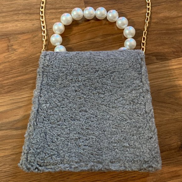 NWOT Pink Haley Jocelyn Teddy Cross Clutch Purse - Picture 5 of 8